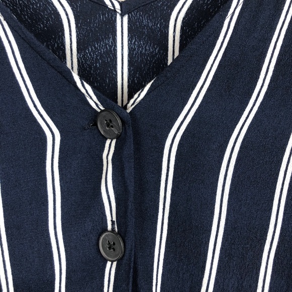 Striped Button Down Madewell Shirt Dress - Picture 5 of 9